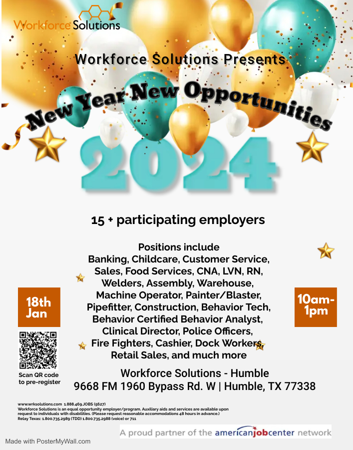 New Year New Opportunities Job Fair