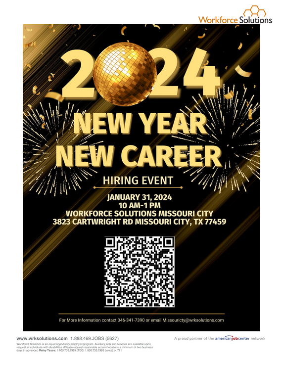 Workforce Solutions Missouri City New Year New Career Job Fair