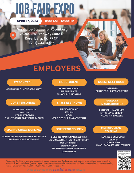 ROSENBERG JOB FAIR EXPO