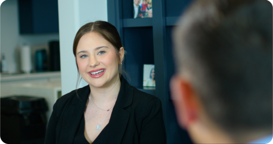 Screenshot of an interview made to Rachel Hohman.