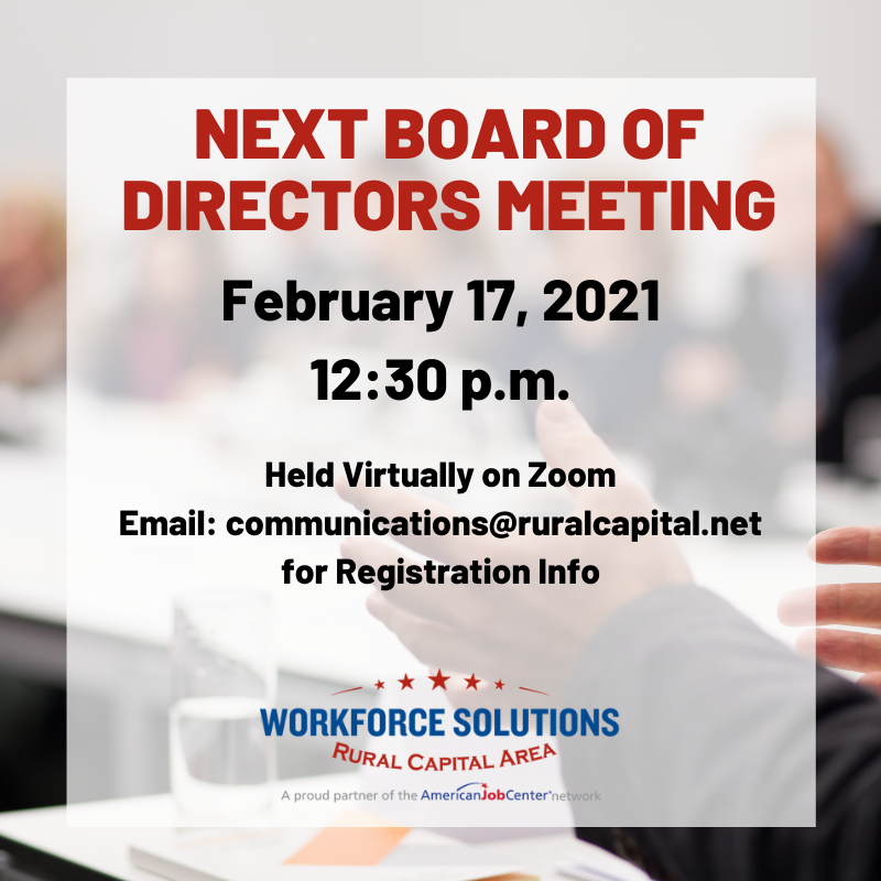 WSRCA Board of Directors Meeting
