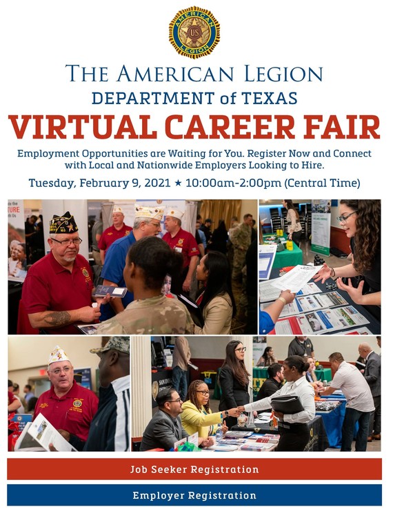 American Legion Veterans Career Fair Flyer