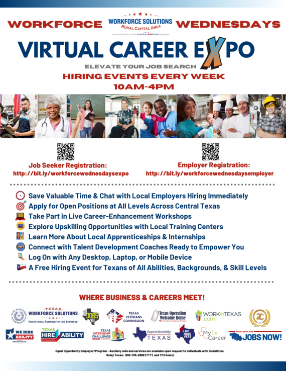 Community Hiring Event Today Workforce Wednesdays Virtual Career Expo