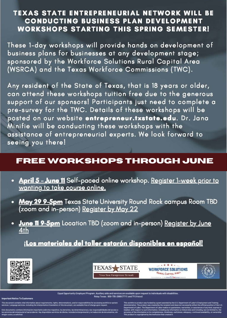 Free Small Business Workshops