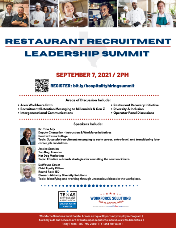 Restaurant Recruitment Leadership Summit Flyer