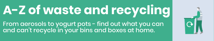 A-Z recycling banner