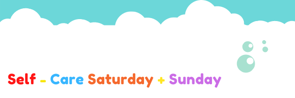 self care saturday and sunday header