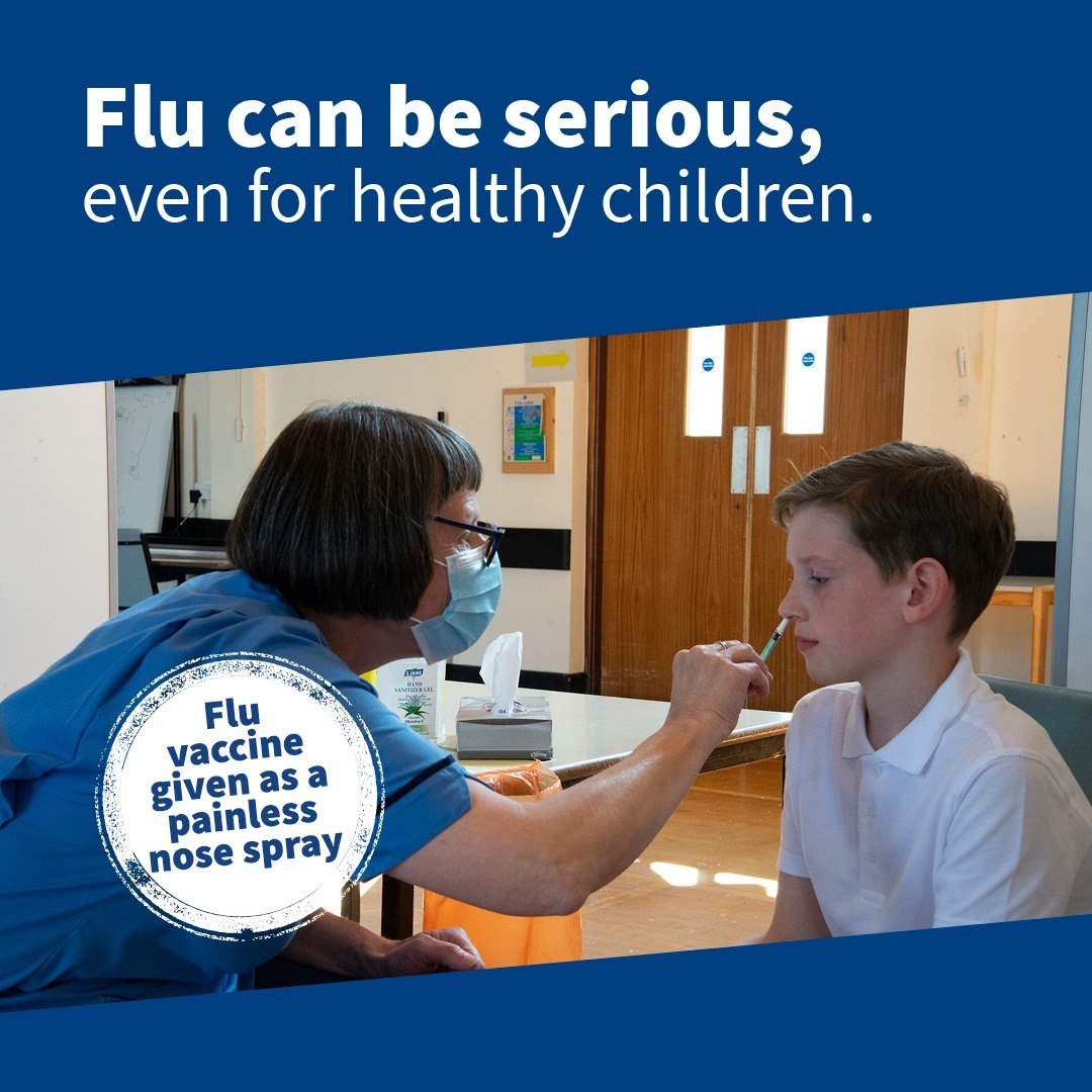 Flu childhood vaccination