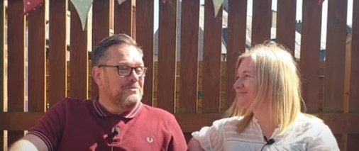 Foster carers Kay and Bryan