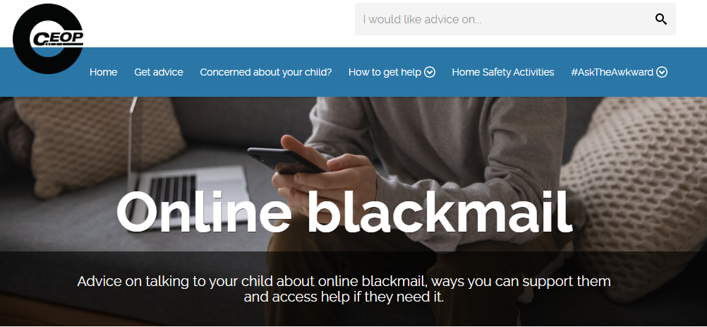 CEOP online blackmail
