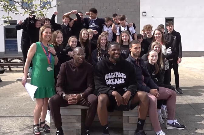 Dundee FC visit Carnoustie HS 2025