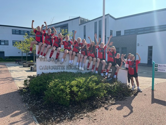 Carnoustie HS under 14 football win