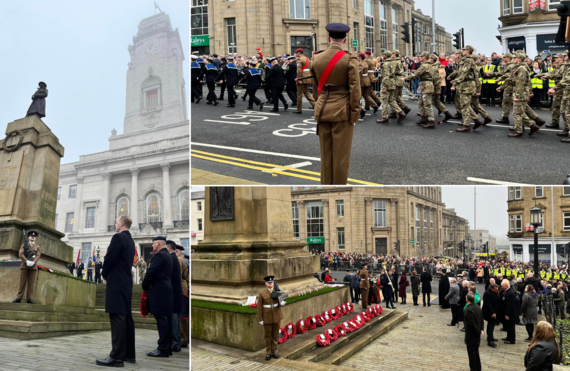 Remembrance Sunday at the town hall