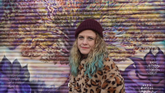 Artist Jayde Bell in Goldthorpe high street