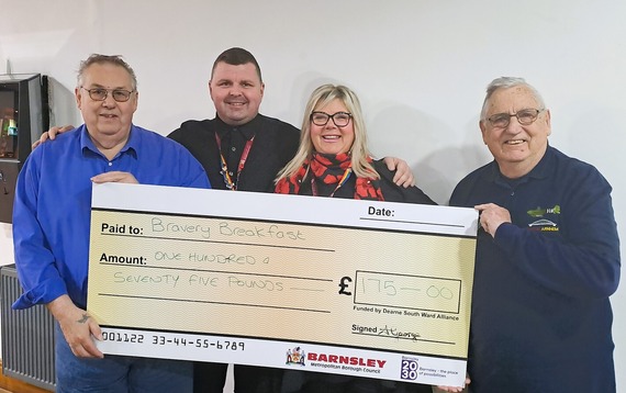 Presenting the cheque