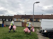 Pink sacks image