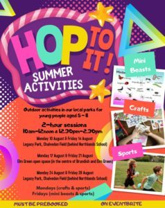 Summer activites flyer