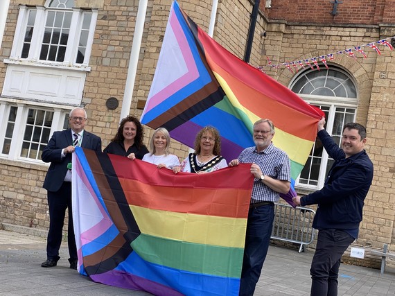 Worksop Pride Progress Flag Raising