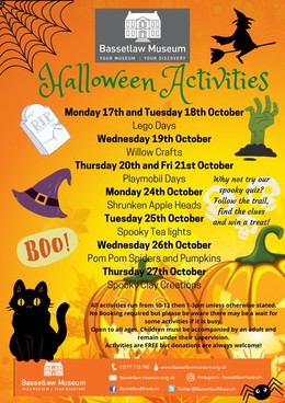 Museum Halloween activities poster