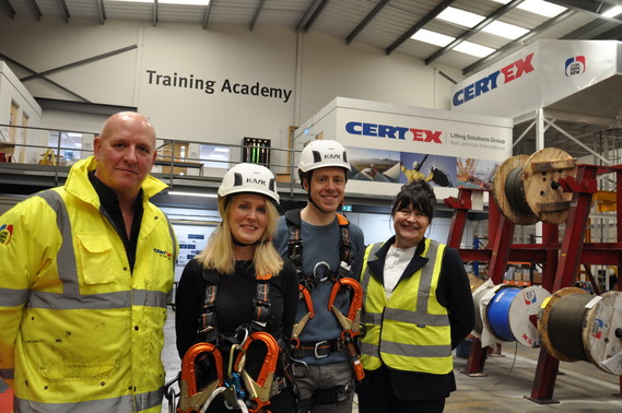 Councillors visiting Certex Training Platform in Harworth
