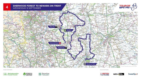 tour of britain route map