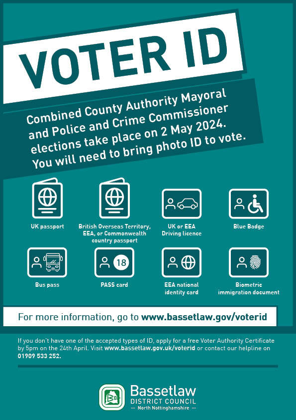 Voter ID information graphic