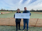 Pictured: Cllr Hazel Brand, Michael Robinson