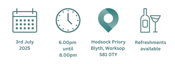 Venue, date, time, refreshments