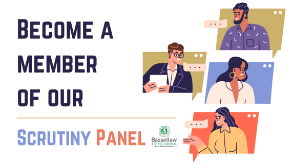 Illustration of four people in conversation.