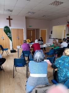 Attendees at the last monthly tenant meeting.