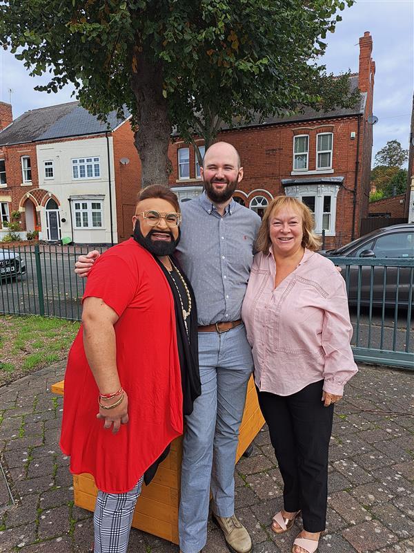 Raj Sharma, Joshua Booth and Anita Fairweather.