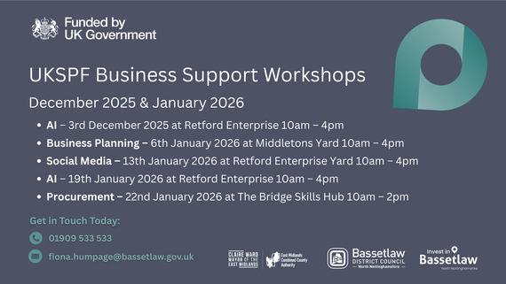 Graphic showing the workshops