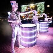 Drummers at the Illuminate winter festival of light.