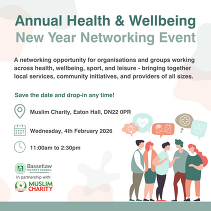 Illustration of a group of people in conversation.