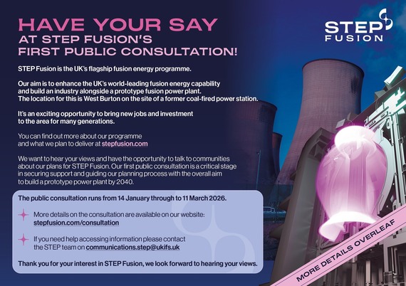 Graphic promoting STEP's first public consultation. 