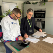 Business Adviser talking to a business owner