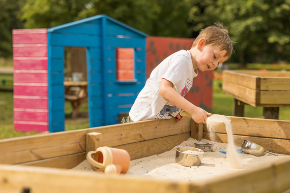 Summer of play sandpit James