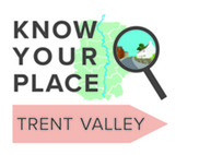 Magnifying glass over a map of the Trent Valley geographic area.