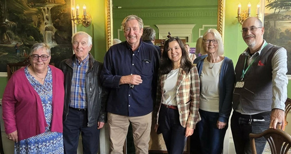 Photo of Philip Jackson with Museum staff and Friends of the museum