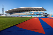 The West Stand at the redeveloped Alexander Stadium