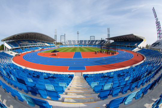 The redeveloped Alexander Stadium. 