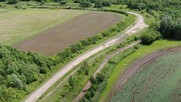 Aerial view of pleasley trail