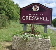 Welcome to Creswell sign