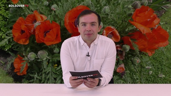 Michael presenting the 10 June episode of Bolsover TV