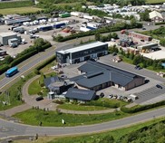 Aerial view of the environment centre in Staveley