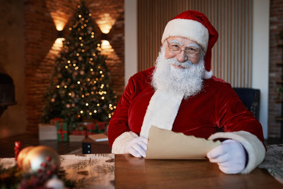 Santa Claus with letter