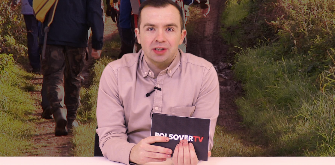 Michael presenting the 6 Jan 2023 episode of Bolsover TV