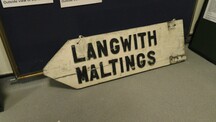 Langwith historic road sign