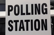 Polling Station sign