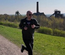 Ryan Woodward running a Pleasley Pit Country Park